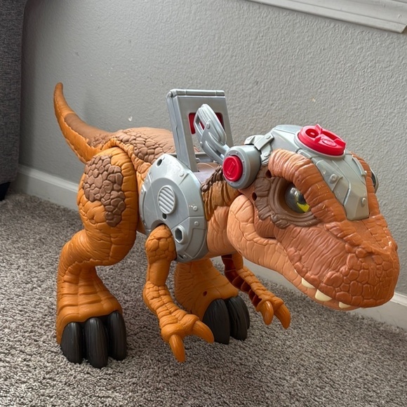 MATTEL 2018 JURASSIC WORLD MEGA MOUTH GIANT T-REX DINSAUR JURASSIC PARK TESTED - Picture 1 of 7